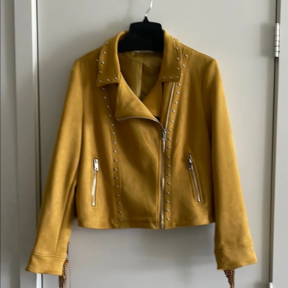 Studded Mustard Jacket - Picture 1 of 3